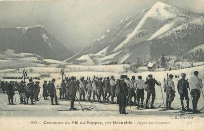 CPA FRANCE 38 "Le Sappey, Concours de ski, appel des skieurs".