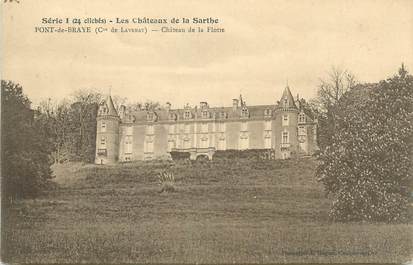 CPA FRANCE 72 " Pont de Braye, Château de la Flotte".