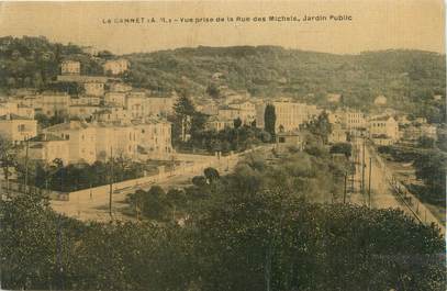 CPA FRANCE 06 "Le Cannet, Vue prise de la rue des Michels, jardin public";