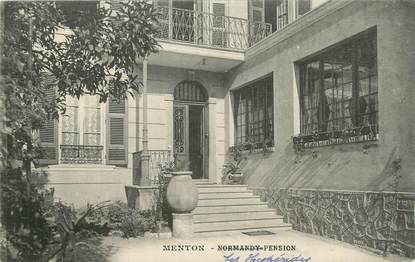 CPA FRANCE 06 "Menton, Pension Les Hespérides".