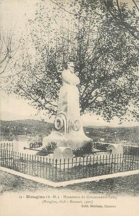 CPA FRANCE 06 "Mougins, Le monument du Commandant Lamy".