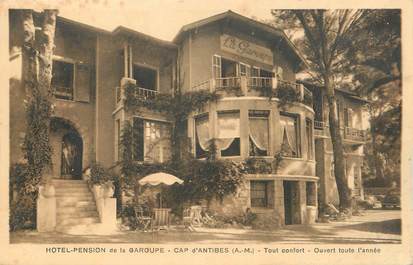 CPA FRANCE 06 " Cap d'Antibes, Hôtel Pension de la Garoupe".