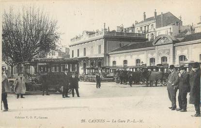 CPA FRANCE 06 "Cannes, La gare PLM".
