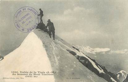 CPA FRANCE 06 "Vallée de la Tinée, Au sommet du Mont Ténibres".