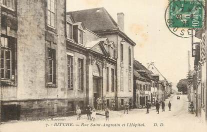 CPA FRANCE 57 " Bitche, Rue St Augustin et l'hôpital".