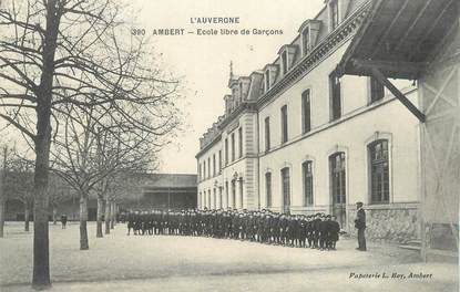 CPA FRANCE 63 " Ambert, Ecole libre de garçons".