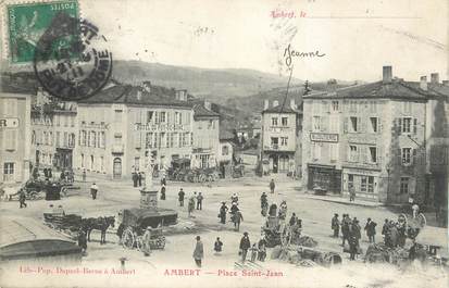 CPA FRANCE 63 " Ambert, Place St Jean".