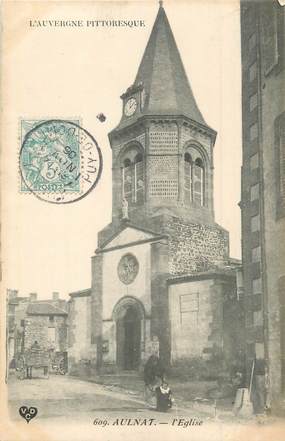 CPA FRANCE 63 "Aulnat, L'église".