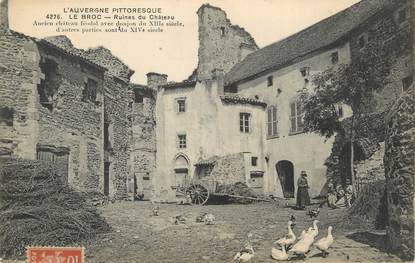 CPA FRANCE 63 " Le Broc, Ruines du château".