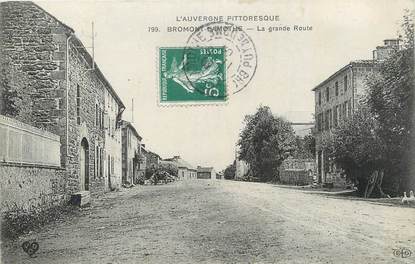 CPA FRANCE 63 " Bromont Lamothe, La grande route".