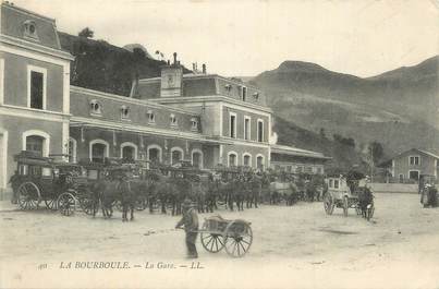 CPA FRANCE 63 " La Bourboule, La gare".