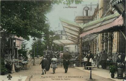 CPSM FRANCE 63 " La Bourboule, Terrasse du casino".