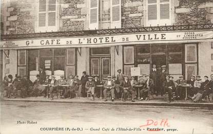CPA FRANCE 63 "Courpière, Grand café de l'Hôtel de Ville".