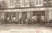 63 Puy De DÔme CPA FRANCE 63 "Courpière, Grand café de l'Hôtel de Ville".