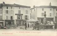 63 Puy De DÔme CPA FRANCE 63 "Cunlhat, La place et la fontaine".