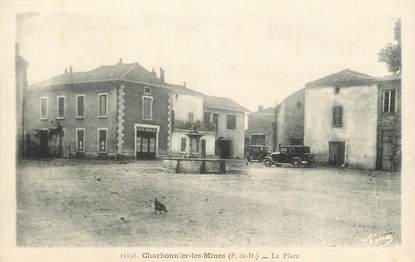 CPA FRANCE 63 "Charbonnier les Mines, La place".