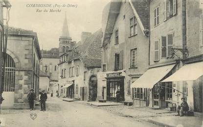 CPA FRANCE 63 "Combronde, Rue du marché".