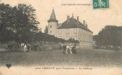CPA FRANCE 63 " Chignat, Le château".