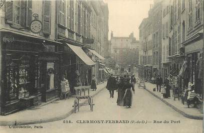 CPA FRANCE 63 " Clermont Ferrand, Rue du Port".