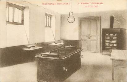 CPA FRANCE 63 " Clermont Ferrand, Institution Monanges, La cuisine".