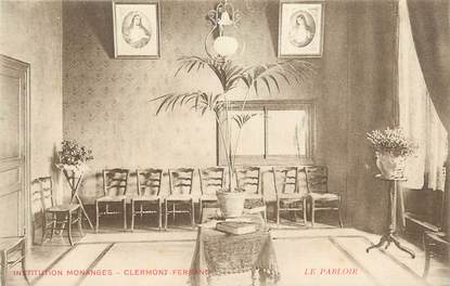 CPA FRANCE 63 " Clermont Ferrand, Institution Monanges, Le parloir".