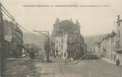CPA FRANCE 63 " Clermont Ferrand, Avenue de Bordeaux et de Royat".