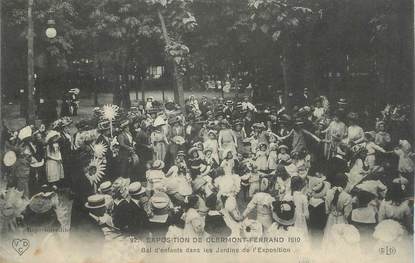CPA FRANCE 63 " Clermont Ferrand, Bal d'enfants dans les jardins de l'exposition de 19103".