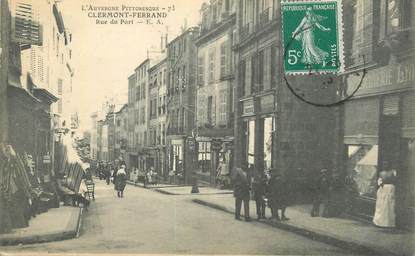 CPA FRANCE 63 " Clermont Ferrand, Rue du Port".