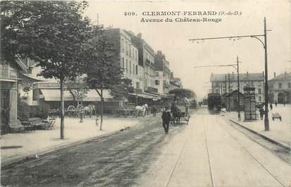 CPA FRANCE 63 " Clermont Ferrand, Avenue du Château Rouge".