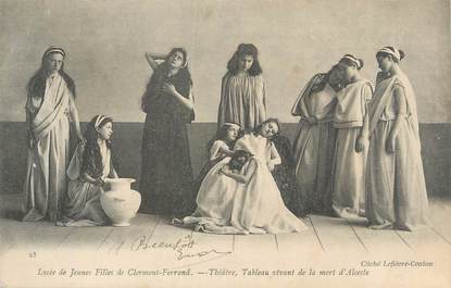 CPA FRANCE 63 " Clermont Ferrand, Le lycée de jeunes filles, théâtre".