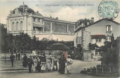 CPA FRANCE 63 " Châtel Guyon, Théâtre et buvette Duval".