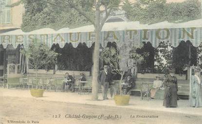 CPA FRANCE 63 " Châtel Guyon, La restauration".