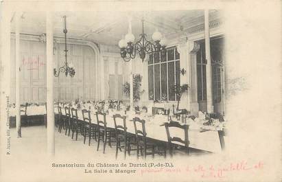 CPA FRANCE 63 " Durtol, Le sanatorium du château, la salle à manger".