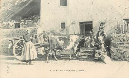 CPA FRANCE 63 " Fontanas, Une ferme".