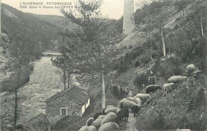 CPA FRANCE 63 " Les Fades, Sous le viaduc".