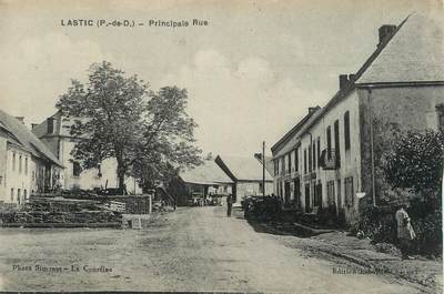 CPA FRANCE 63 " Lastic, Principale rue".