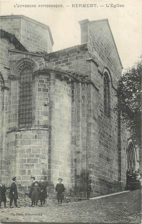 CPA FRANCE 63 " Herment, L'église".