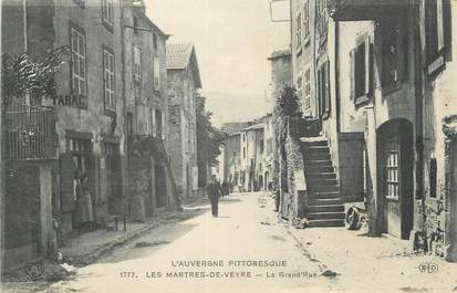 CPA FRANCE 63 "Les Martres de Veyre, La Grande Rue".