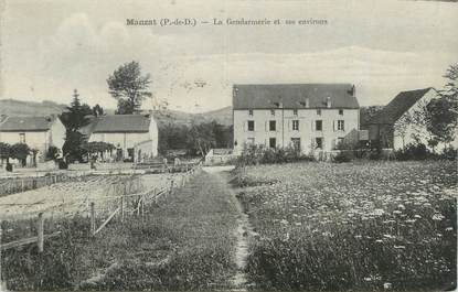 CPA FRANCE 63 "Manzat, La Gendarmerie et ses environs".