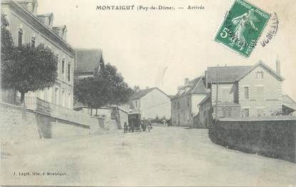 CPA FRANCE 63 "Montaigut, Arrivée".