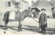 63 Puy De DÔme CPA FRANCE 63 " Le Mont Doré, Un jeune laitier et sa monture". / ANE / LAITIER