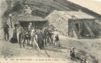 CPA FRANCE 63 " Environs du Mont Doré, La buvette du pied de Sancy".