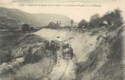 63 Puy De DÔme CPA FRANCE 63 " Pradelle, Le chemin de fer du Puy de Dôme, La tranchée". / TRAIN