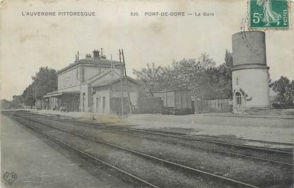 CPA FRANCE 63 "Le Pont de Dore, La gare".