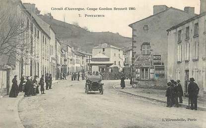 CPA FRANCE 63 " Pontaumur, Coupe Gordon Bennett 1905".