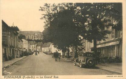 CPA FRANCE 63 " Pontaumur, La grande rue".