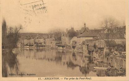 CPA FRANCE 36 "Argenton, vue prise du Pont Neuf"