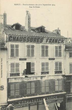 CPA FRANCE 54 " Nancy, Bombardement de septembre 1914, rue St Dizier". / JUDAICA