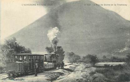 CPA FRANCE 63 "Le Puy de Dôme, Le tramway". / TRAMWAY
