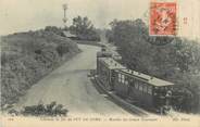 63 Puy De DÔme CPA FRANCE 63 "Le Puy de Dôme, Le chemin de fer, Montée du Grand Tournant". / TRAMWAY